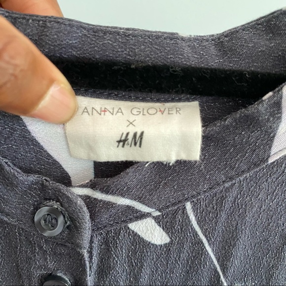 H&M x Anna Glover Floral Oversized Crepe Dress M - Picture 6 of 8